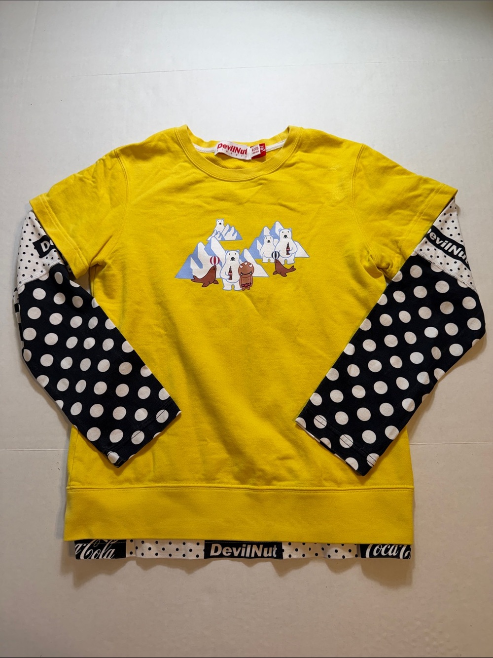 Devil Nut × Coca-Cola collaboration crewneck